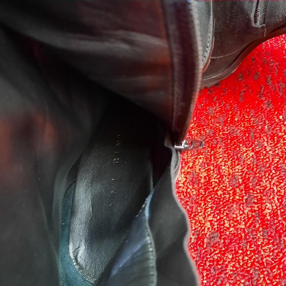 Gianni Bini Women's Heeled Boots Black Suede Leather Side Zip Size 8M - Picture 13 of 13